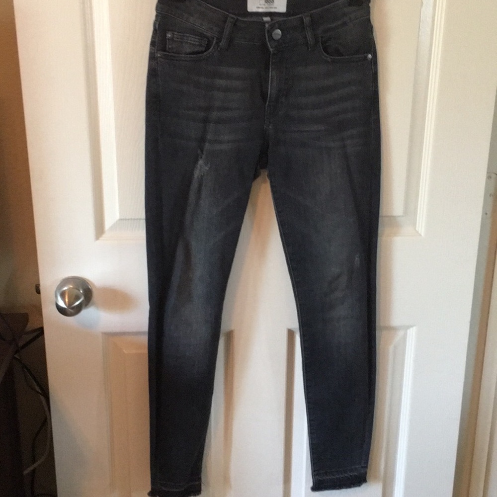 Dark denim skinny jeans